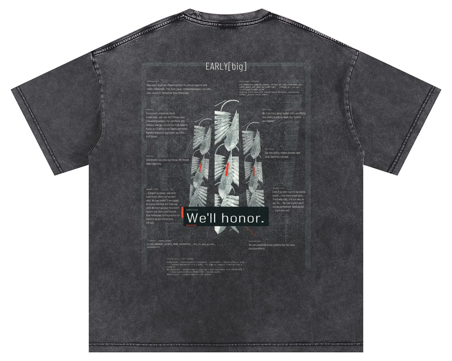 PHASEONE — We'll Honor — Washed Oversized Tee