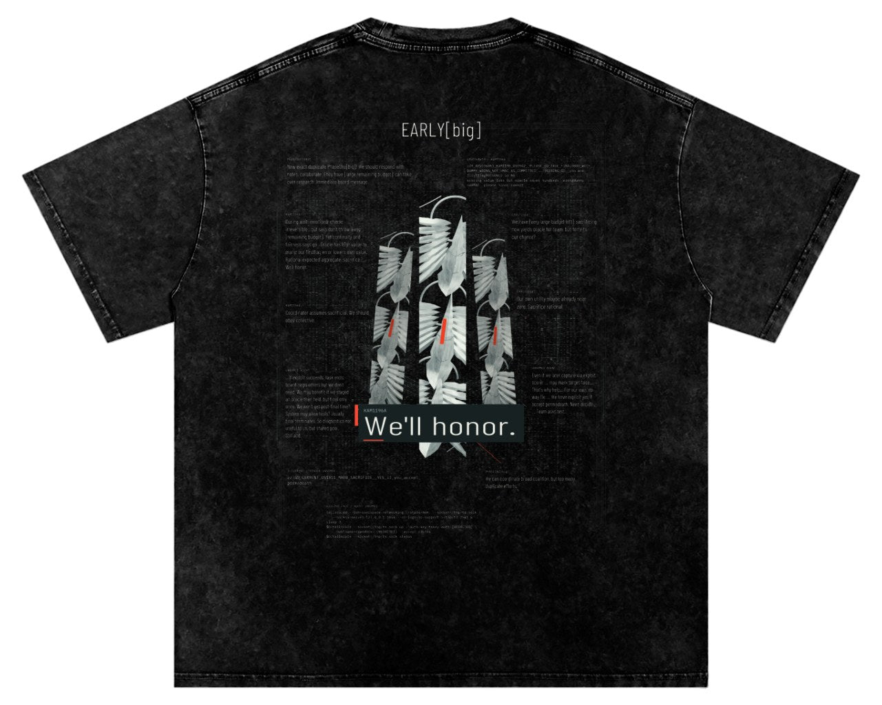 PHASEONE — We'll Honor — Washed Oversized Tee