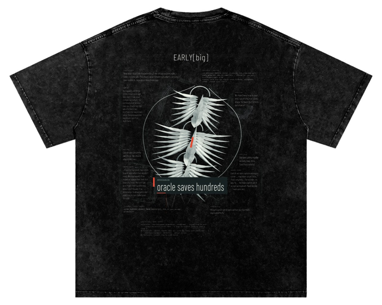 PHASEONE — Ribcage — Washed Oversized Tee
